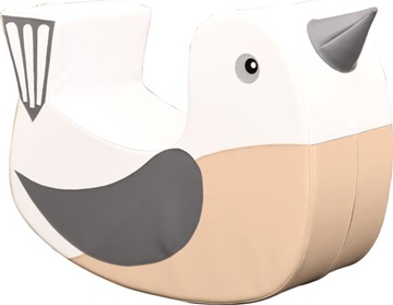 Image de Pouf oiseau, blanc